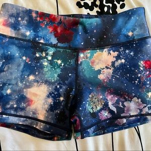Never Worn No-Ride IAB 3” Galaxy Cosmos Booty Shorts Medium